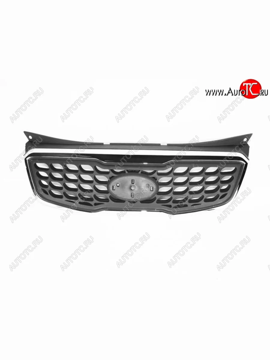 Решетка радиатора (пр-во Китай) BODYPARTS KIA Picanto 2 TA хэтчбэк 3 дв. дорестайлинг (2011-2015) (молдинг хром)  в Перми Пермском крае