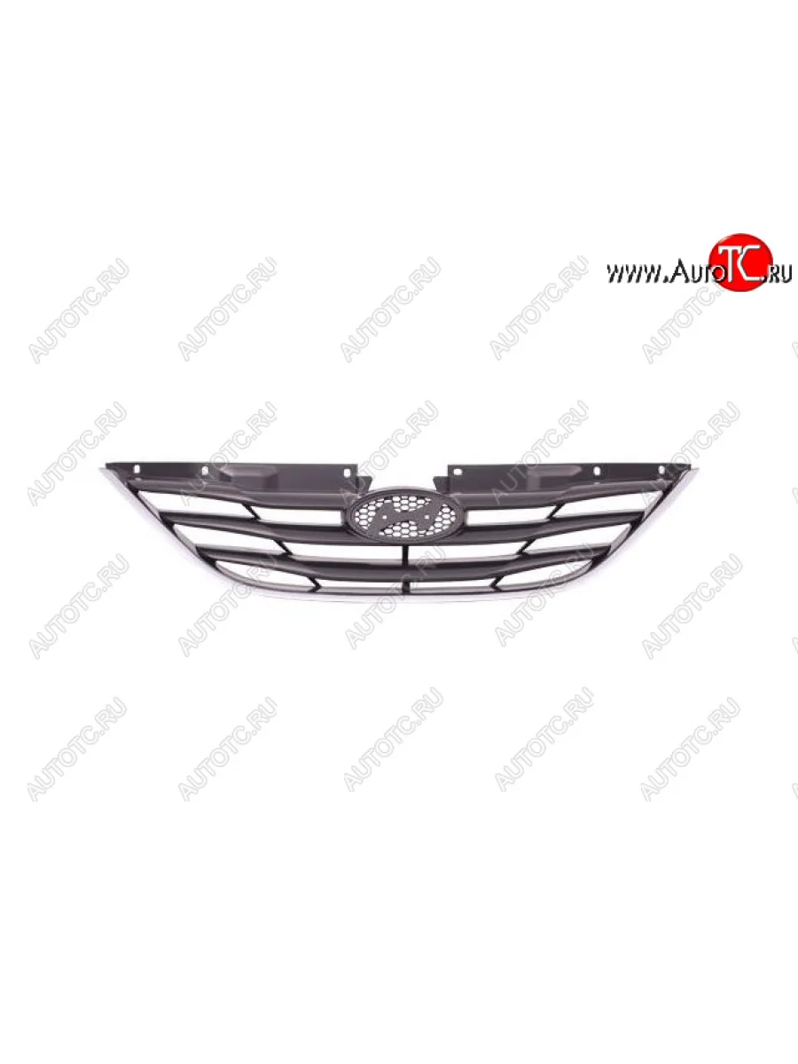Решетка радиатора (пр-во Китай) BODYPARTS Hyundai Sonata YF (2009-2014) (хром)  в Перми Пермском крае