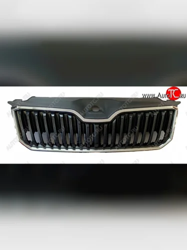 Решетка радиатора (пр-во Китай) BODYPARTS (молдинг хром) Skoda Superb B8 (3V) лифтбэк дорестайлинг (2015-2019)