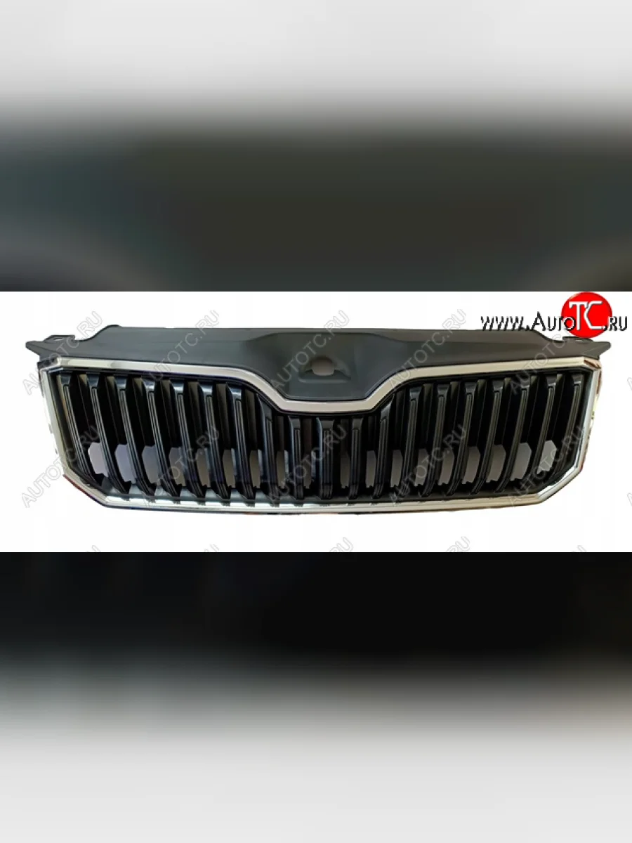 Решетка радиатора (пр-во Китай) BODYPARTS Skoda Superb B8 (3V) лифтбэк дорестайлинг (2015-2019) (молдинг хром)  в Перми Пермском крае