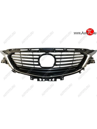 Решетка радиатора (пр-во Китай) BODYPARTS (молдинг хром) Mazda 6 GJ 1 рестайлинг универсал (2015-2018)