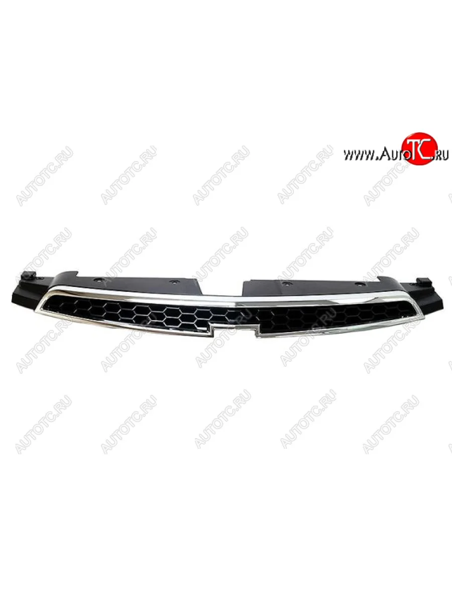 Решетка радиатора (верхняя, пр-во Китай) BODYPARTS Chevrolet Cruze J300 седан рестайлинг (2012-2015) (хром)  в Керчи Республика Крым