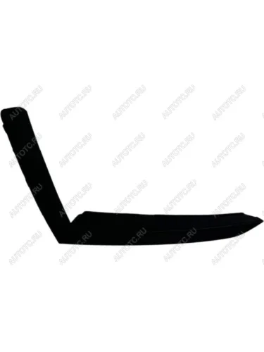 Левый молдинг переднего бампера BODYPARTS (Черный) Skoda Octavia А8 лифтбэк (2019-2022)