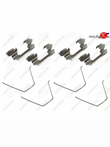 Комплект монтажный тормозных колодок FR SAT Nissan March  3 K12 - Tiida  1 C11