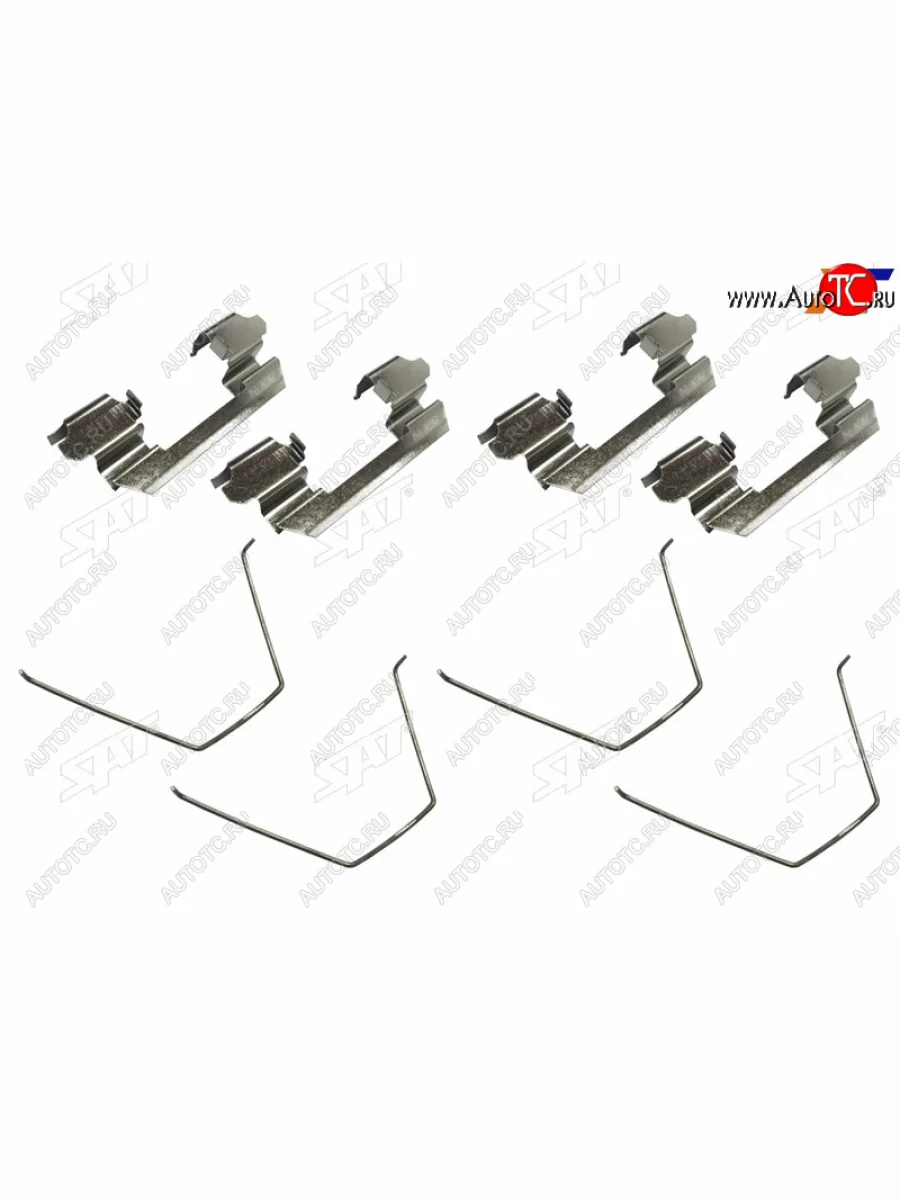 Комплект монтажный тормозных колодок FR SAT Nissan Note 1 E11 дорестайлинг (2004-2008)  в Перми Пермском крае