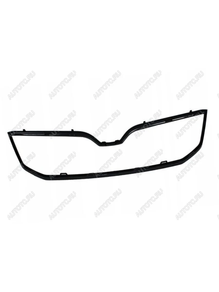 Молдинг решетки радиатора нижний (пр-во Италия) BODYPARTS Skoda Octavia A7 дорестайлинг универсал (2012-2017) (Черный)  в Керчи Республика Крым