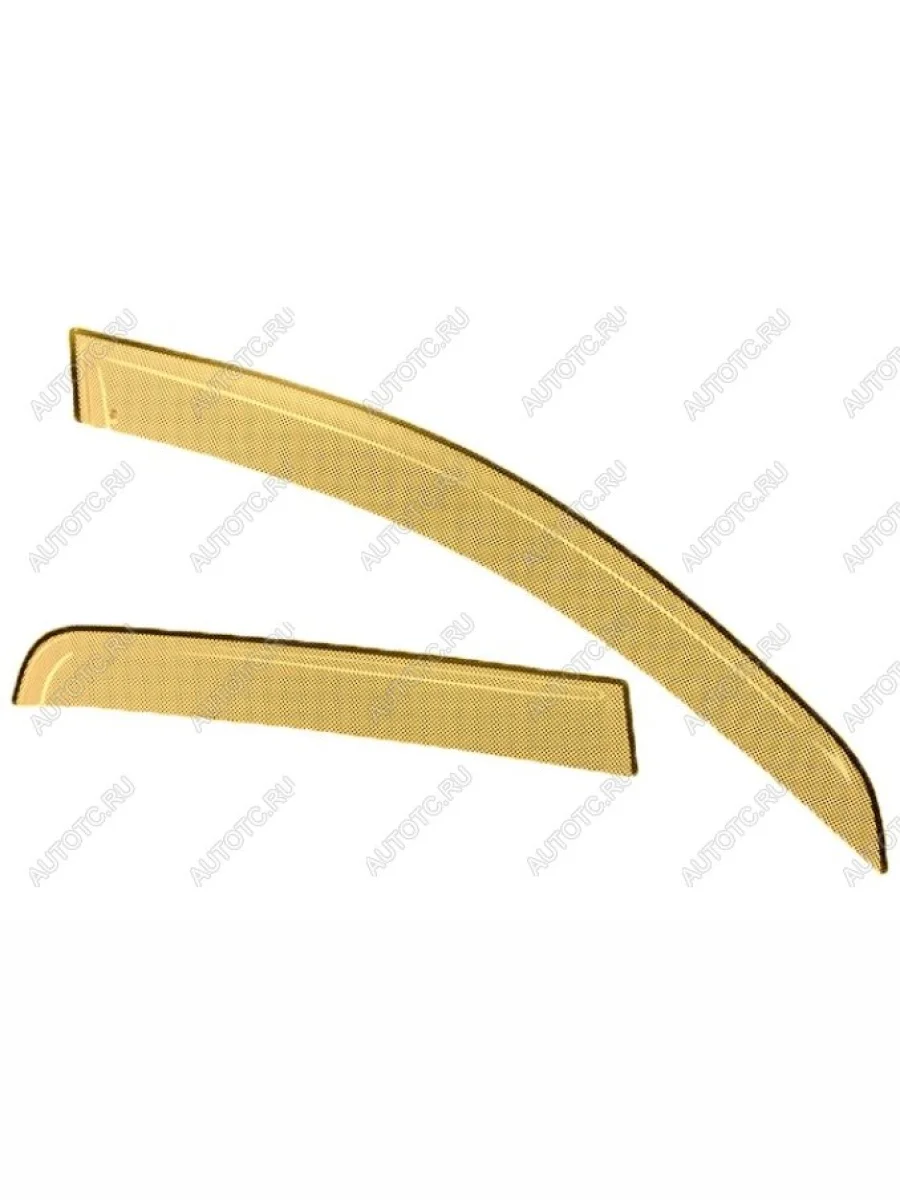 Дефлектора окон CA-Plastic Mitsubishi L200 4  дорестайлинг (2006-2014) (серия Шелкография золото, без хром. молдинга , крепление только на скотч )  в Самаре Самарской области