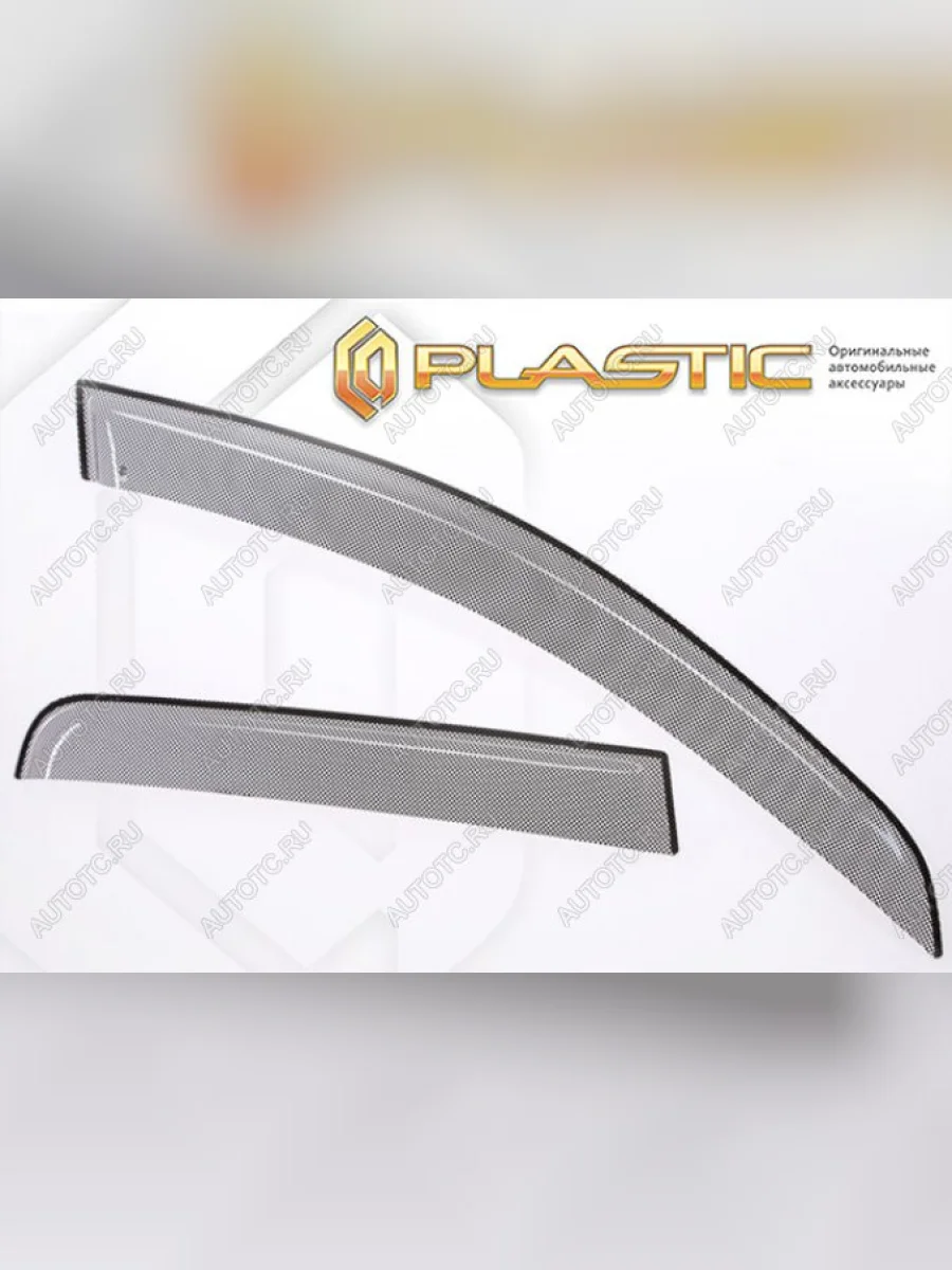 Дефлектора окон (к. Moda рынок Японии) CA-Plastic Toyota Passo 3 дорестайлинг (2016-2018) (серия Шелкография черная)  в Керчи Республика Крым