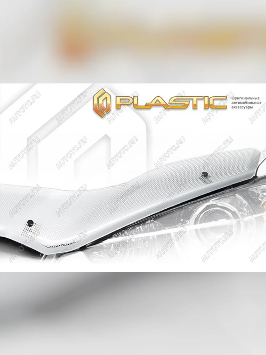 Дефлектор капота (exclusive) CA-Plastic Changan Eado седан (2011-2018) (Шелкография серебро)  в Керчи Республика Крым