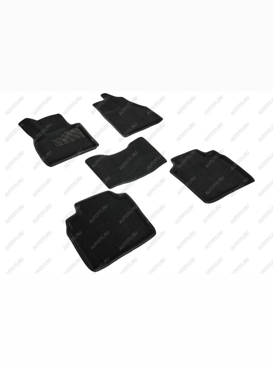 Коврики в салон (3D ВОРС) Seintex Hongqi HS5 дорестайлинг (2018-2025) (черный)  в Самаре Самарской области