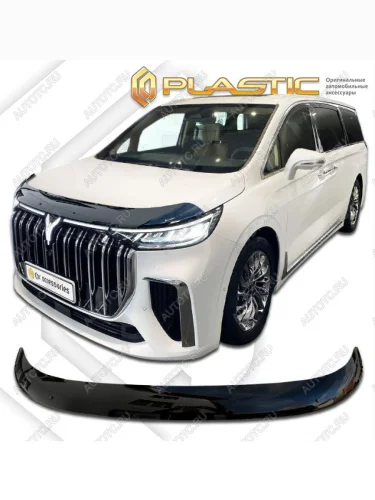 Дефлектор капота (exclusive) CA-Plastic (серия  Classic черный) Voyah Dream (2021-2025)