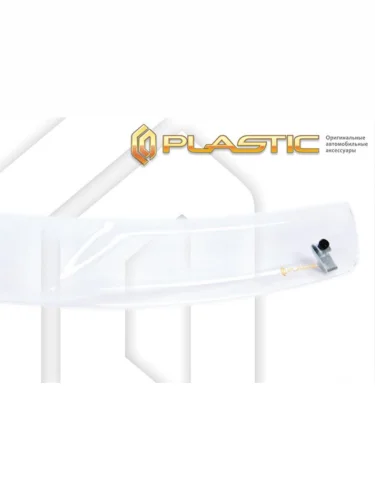 Дефлектор капота CA-Plastic (серия Classic прозрачный) Toyota Corolla Cross  ZSG10,MXGA10,ZVG11,ZVG13,ZVG15,  (2021-2025)