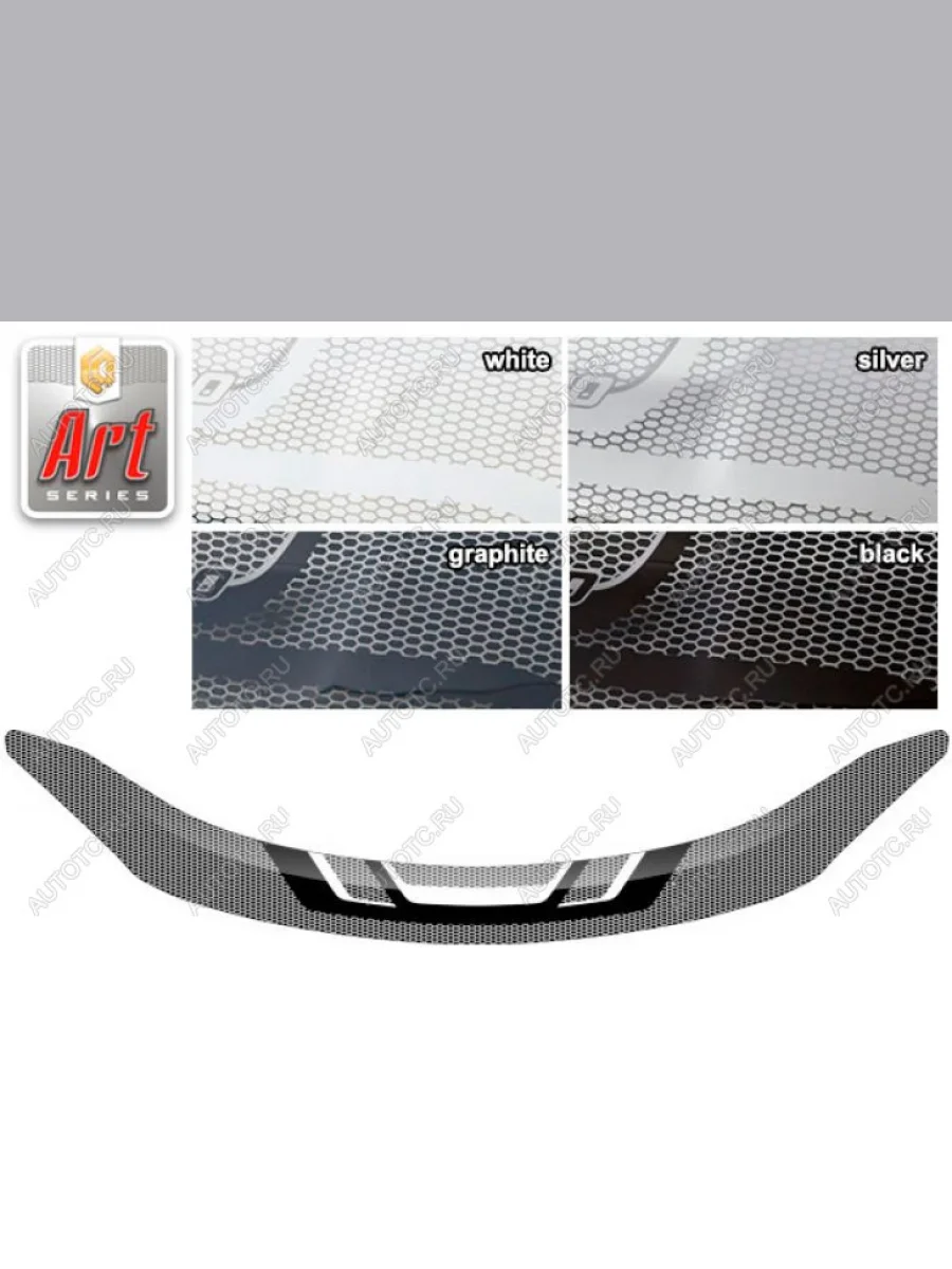 Дефлектор капота CA-Plastic Nissan Sentra 7 B17 седан (2014-2017) (серия Art графит)  в Самаре Самарской области