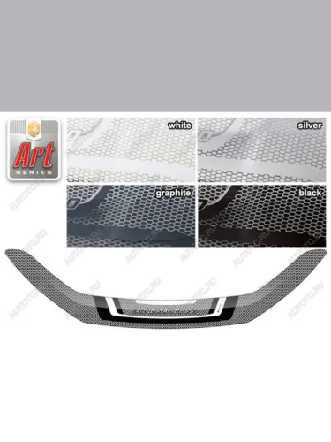 Дефлектор капота CA-Plastic (серия Art серебро) Mitsubishi Eclipse Cross GK рестайлинг (2021-2022)