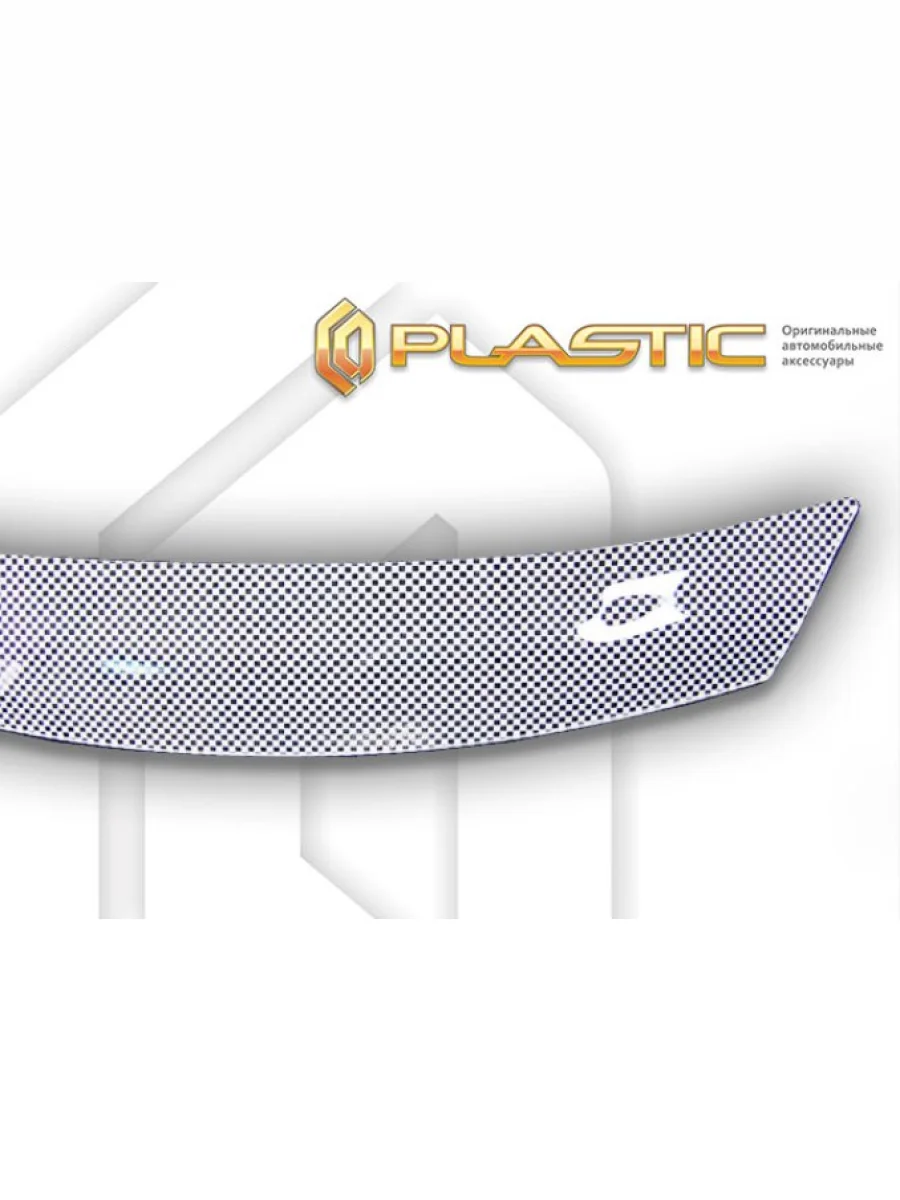 Дефлектор капота (рынок РФ) CA-Plastic Changan CS75 Plus дорестайлинг (2022-2024) (Шелкография белая)  в Воронеже Воронежской области