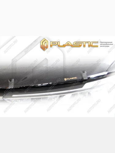 Дефлектор капота (рынок Японии) CA-Plastic (серия Шелкография черная) Toyota Corolla E210 седан дорестайлинг (2018-2022)