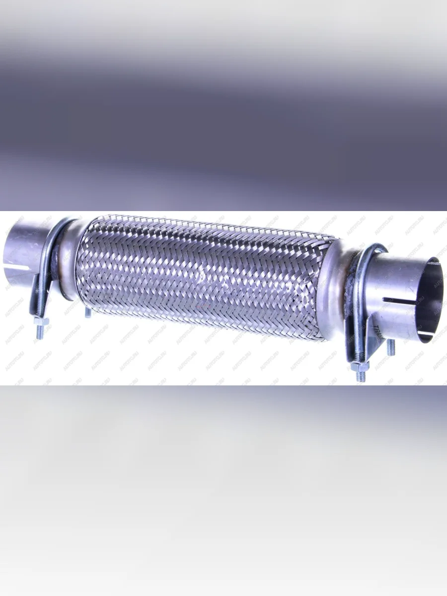 Гофра глушителя TRANSMASTER 45 ММ (150-250мм) (в сборе с хомутом) (вибро компенсатор) Seat Exeo универсал (2008-2013)  с доставкой в г. Пермь