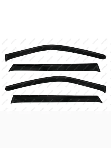 Дефлекторы окон REIN (черный) Москвич 3  DA21 (2022-2025)