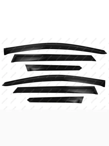 Дефлекторы окон SIM (черный) Geely Coolray  SX11 (2018-2023) дорестайлинг