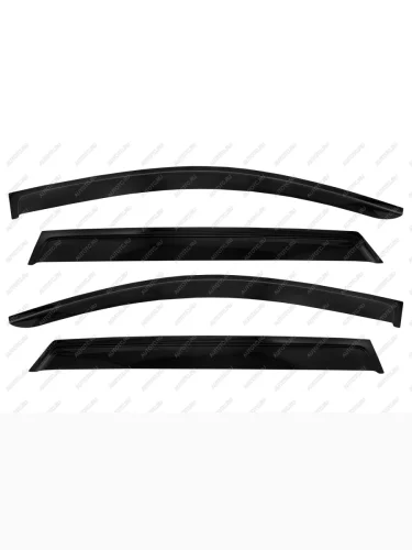 Дефлекторы окон SIM (черный) Geely Monjaro (2022-2025)