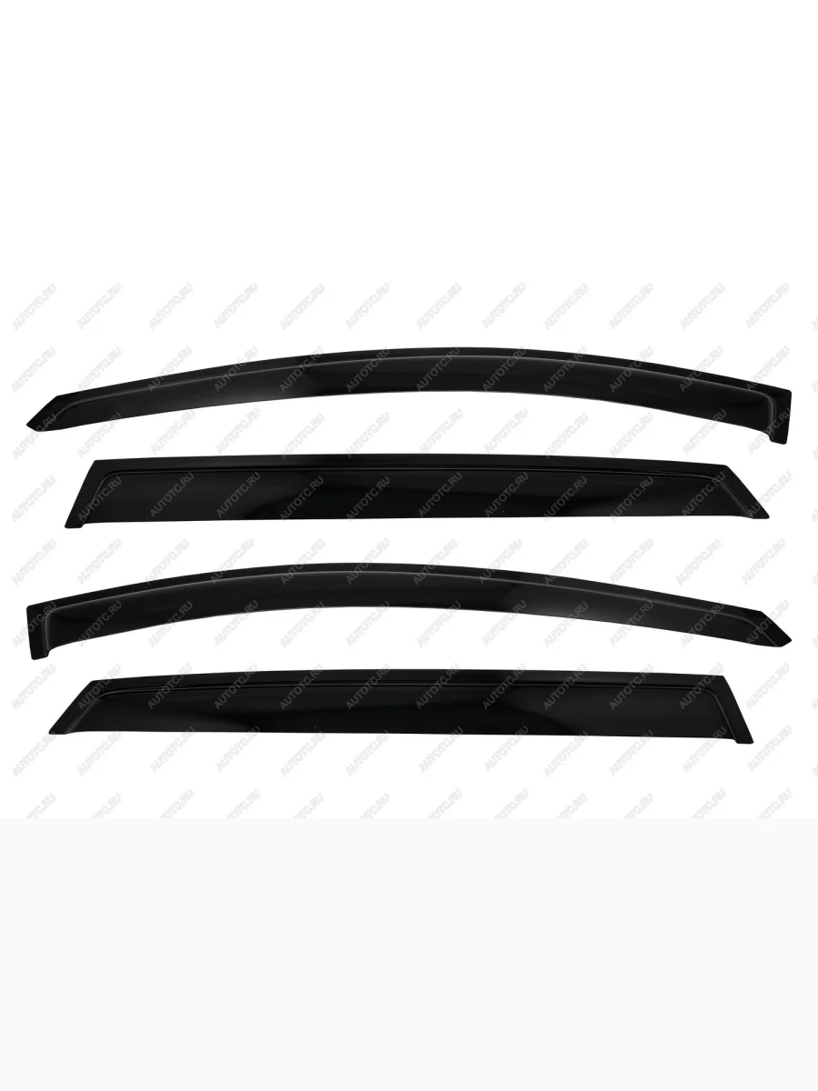 Дефлекторы окон SIM  JAC JS6 (2022-2025) (черный)  в Самаре Самарской области