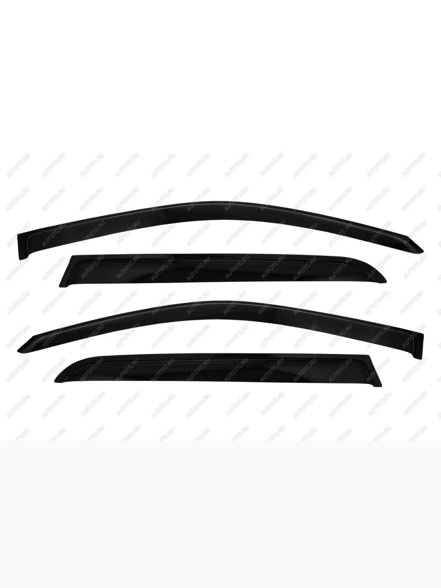 Дефлекторы окон SIM  JAC  T6, T8 (черный)  в Воронеже Воронежской области