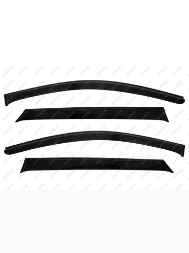 Дефлекторы окон REIN (черный) BAIC X55  1 (2020-2023)