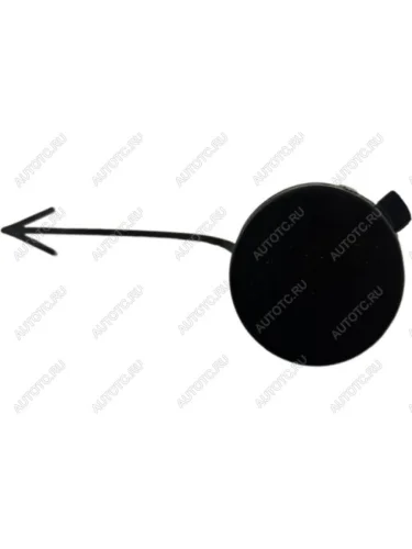 Заглушка буксировочного крюка в штатный передний бампер BodyParts Skoda Octavia A7 дорестайлинг лифтбэк (2012-2017)