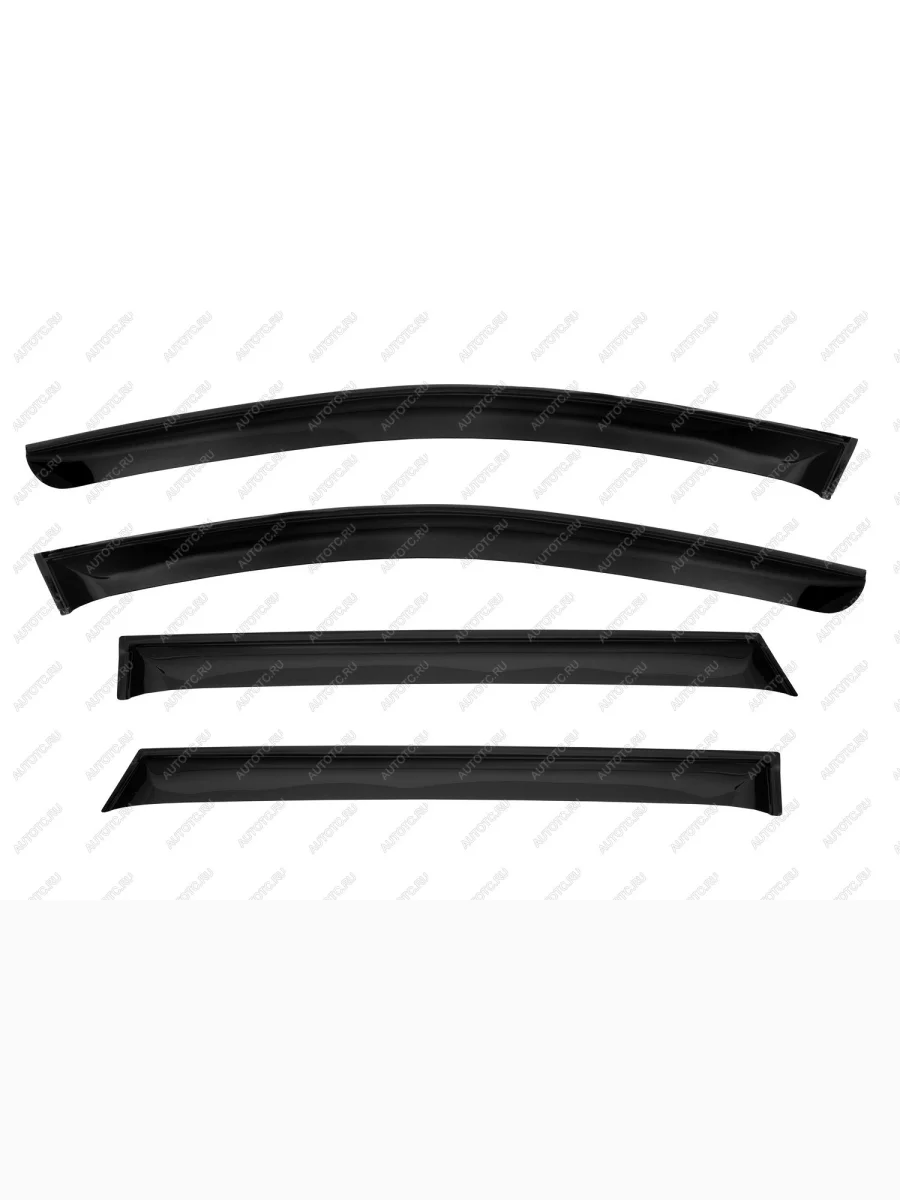 Дефлектор окон REIN  JAC JS4 (2021-2025) (черные)  в Керчи Республика Крым