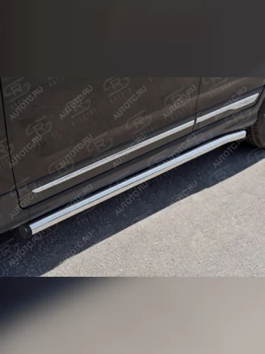 Пороги труба SLITKOFF Chery Tiggo 5 (T21) дорестайлинг (2014-2017)