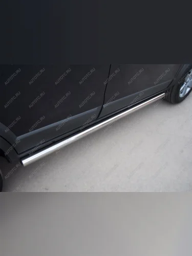 Пороги труба SLITKOFF Chevrolet Captiva (2011-2013) 1-ый рестайлинг