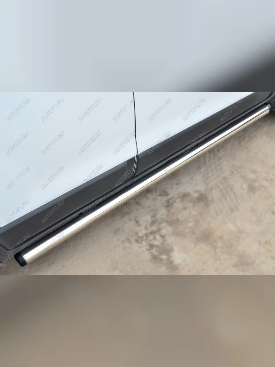 Пороги труба SLITKOFF Chevrolet Captiva 2-ой рестайлинг (2013-2016) (d57 мм)  в Самаре Самарской области