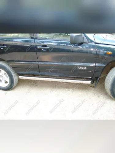 Пороги труба SLITKOFF Chevrolet Niva  2123 (2002-2008) дорестайлинг