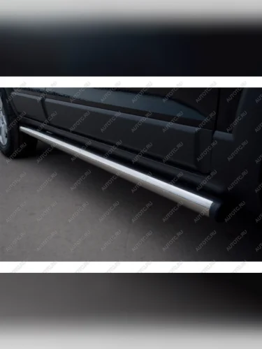 Пороги труба SLITKOFF Chevrolet Niva  2123 (2002-2008) дорестайлинг