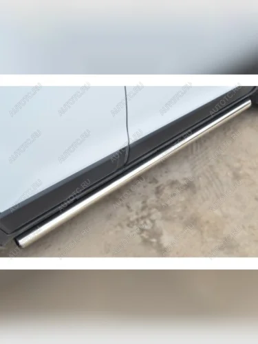 Пороги труба SLITKOFF Chevrolet Niva  2123 (2002-2008) дорестайлинг