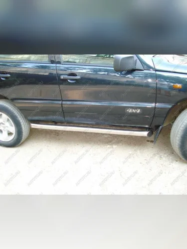 Пороги труба SLITKOFF Chevrolet Niva  2123 (2002-2008) дорестайлинг