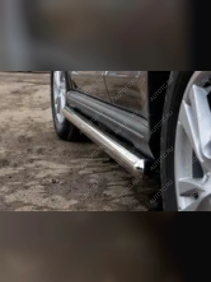 Пороги труба SLITKOFF CITROEN C-crosser (2007-2012) (d57 мм)  в Перми Пермском крае