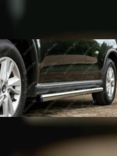 Пороги труба SLITKOFF CITROEN C-crosser (2007-2012)