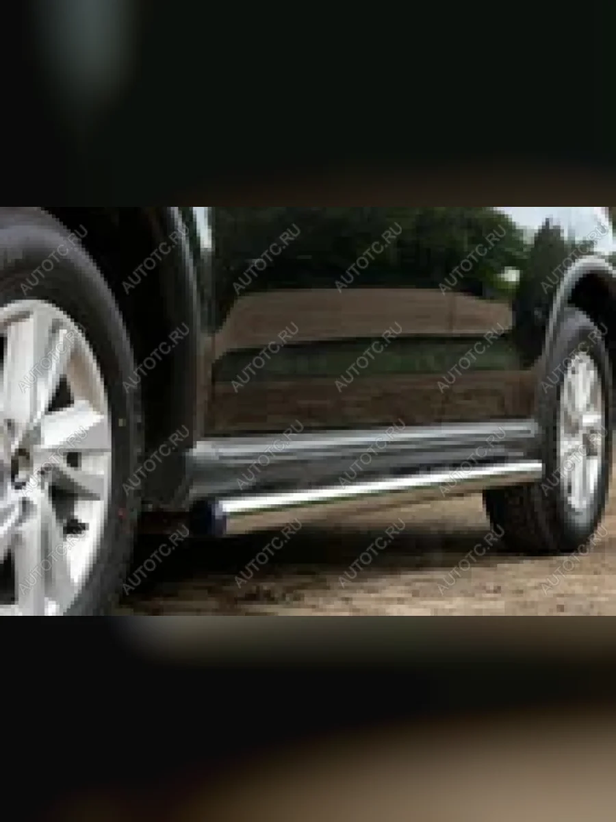 Пороги труба SLITKOFF CITROEN C-crosser (2007-2012) (d76 мм)  в Керчи Республика Крым