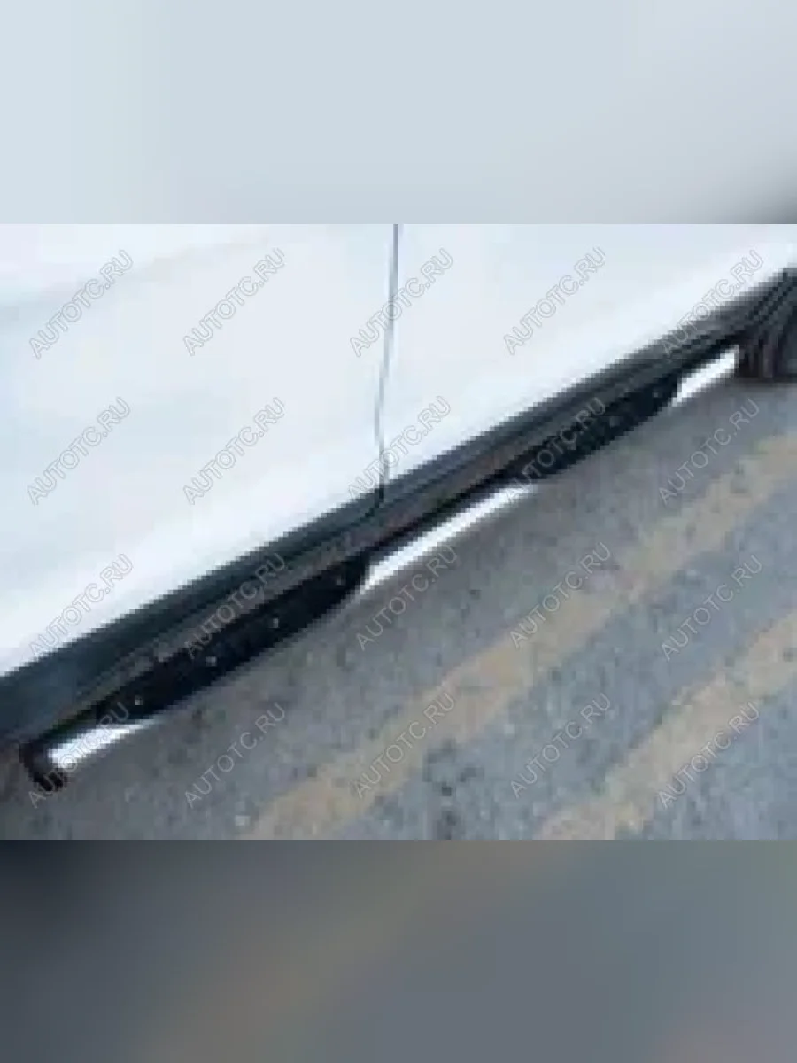 Пороги труба с накладками SLITKOFF CITROEN C-crosser (2007-2012) (d76 мм)  в Перми Пермском крае