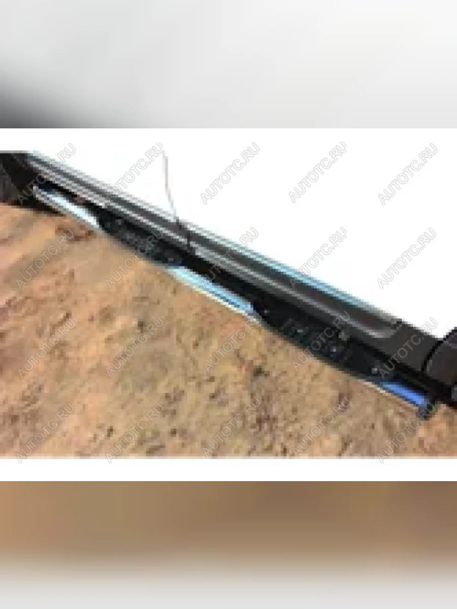 Пороги труба с накладкой SLITKOFF Ford Explorer U502 дорестайлинг (2010-2016) (d76 мм)  в Самаре Самарской области