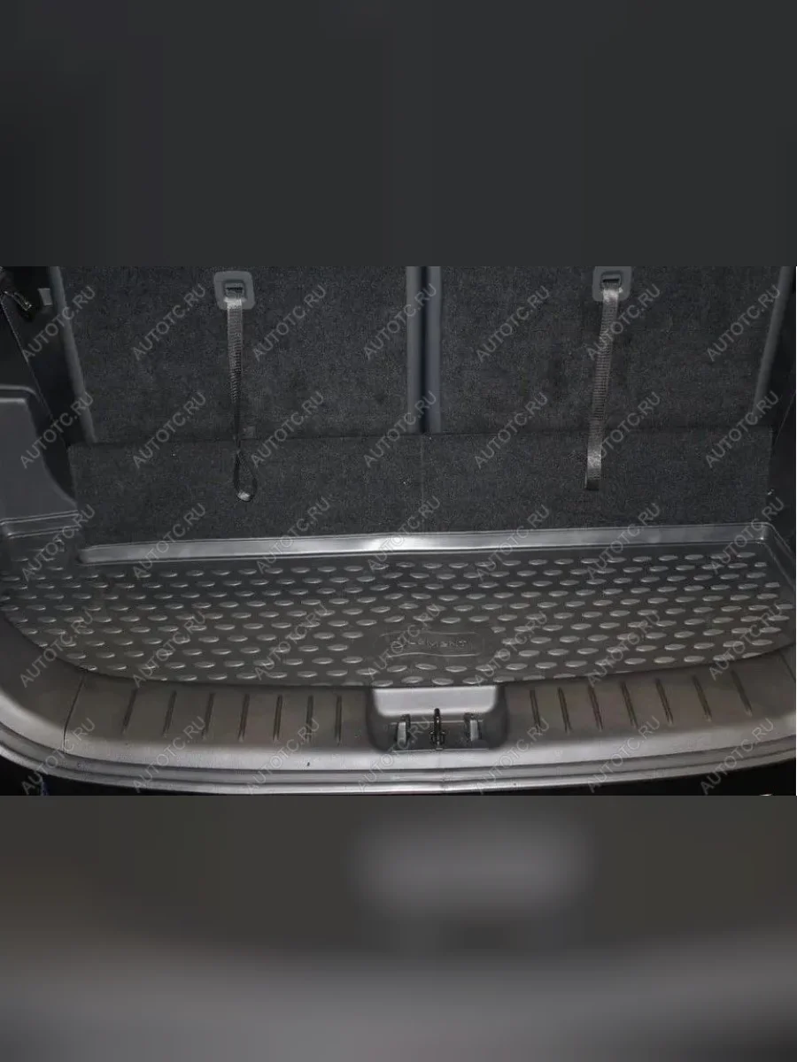 Коврик в багажник (короткий)(3-й ряд разложен) Element  Geely Okavango (2021-2025) (черный)  в Керчи Республика Крым