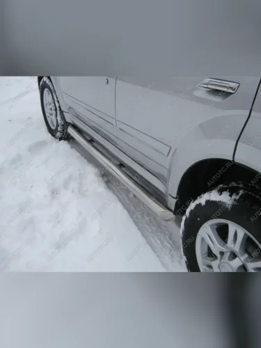 Пороги труба SLITKOFF KIA Sorento  BL (2006-2010) рестайлинг