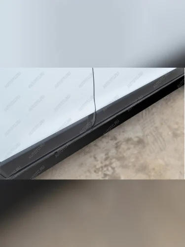 Пороги труба (d57) SLITKOFF (нержавейка, торцы - срез под 45 градусов) Nissan Terrano  D10 (2013-2016) дорестайлинг