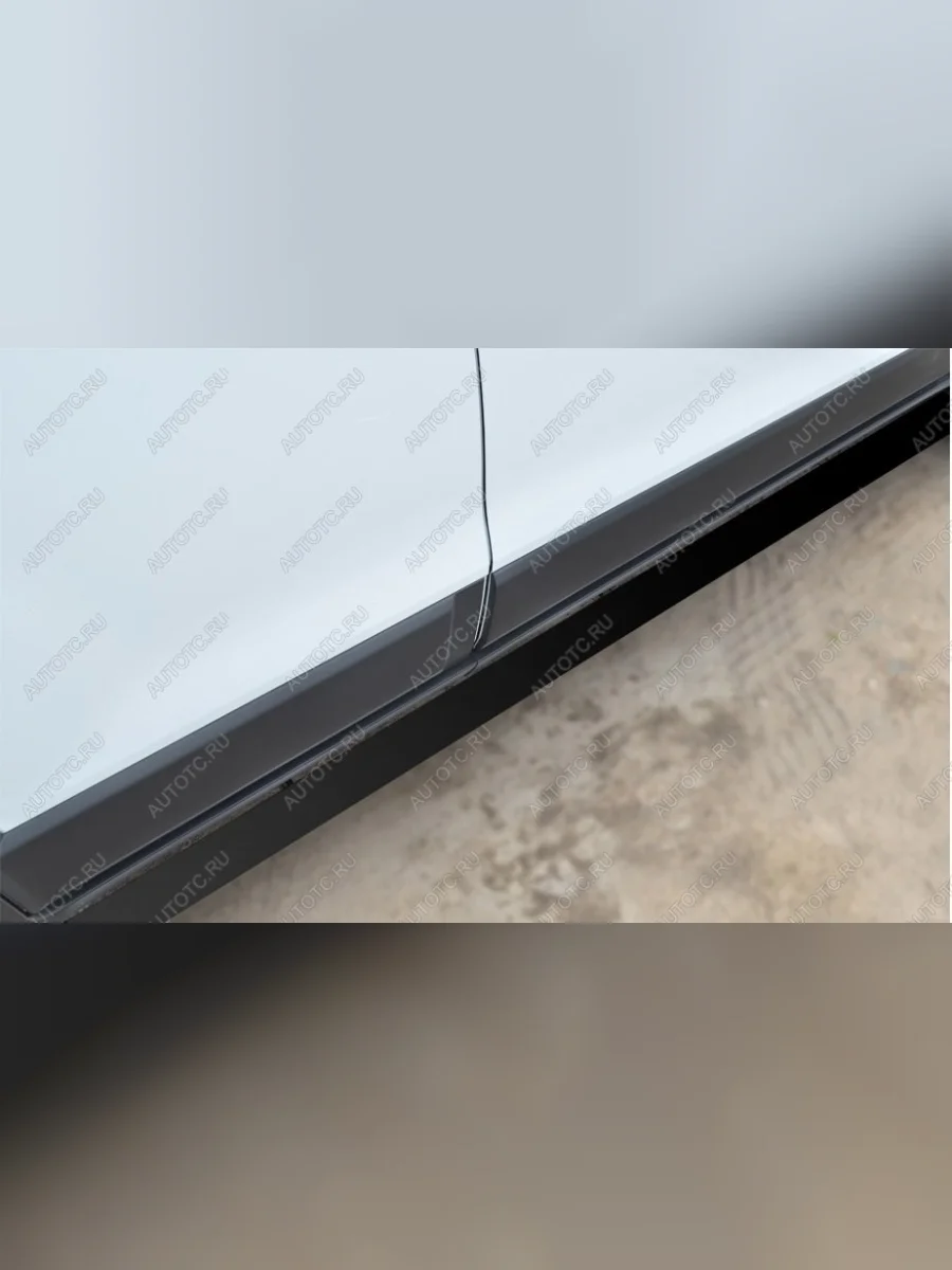 Пороги труба (d57) SLITKOFF  Nissan Terrano (2013-2016) D10 (нержавейка, торцы - срез под 45 градусов)  в Самаре Самарской области