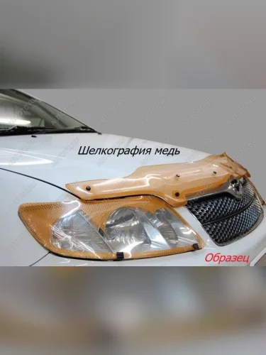 Дефлектор капота CA-Plastiс (серия Шелкография медь) KIA Sportage  3 SL (2010-2014) дорестайлинг