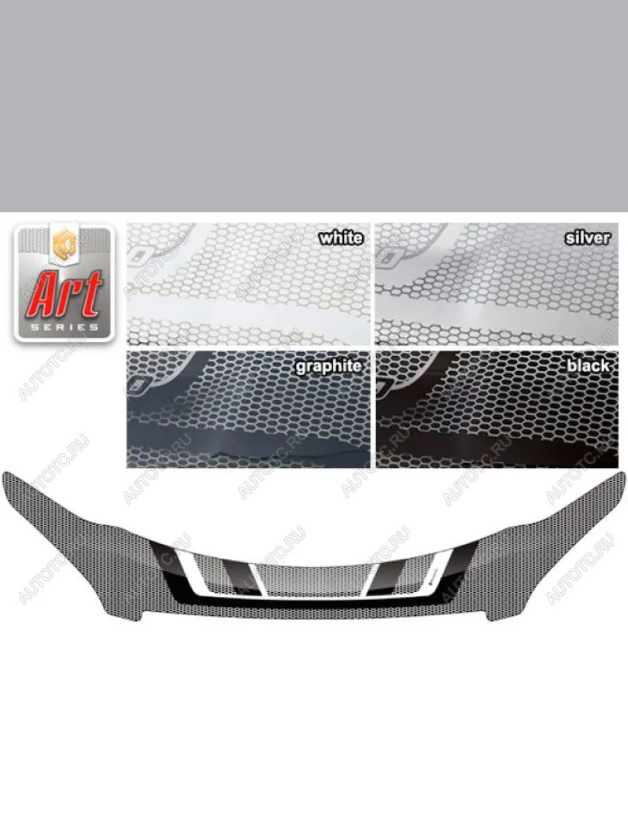 Дефлектор капота CA-Plastiс exclusive Nissan Qashqai 1 J10 дорестайлинг (2007-2010) (серия Art черная)  в Керчи Республика Крым