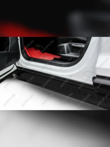 Пороги алюминиевые Prestige SLITKOFF (Black) Lexus NX300  Z10 (2017-2021) рестайлинг