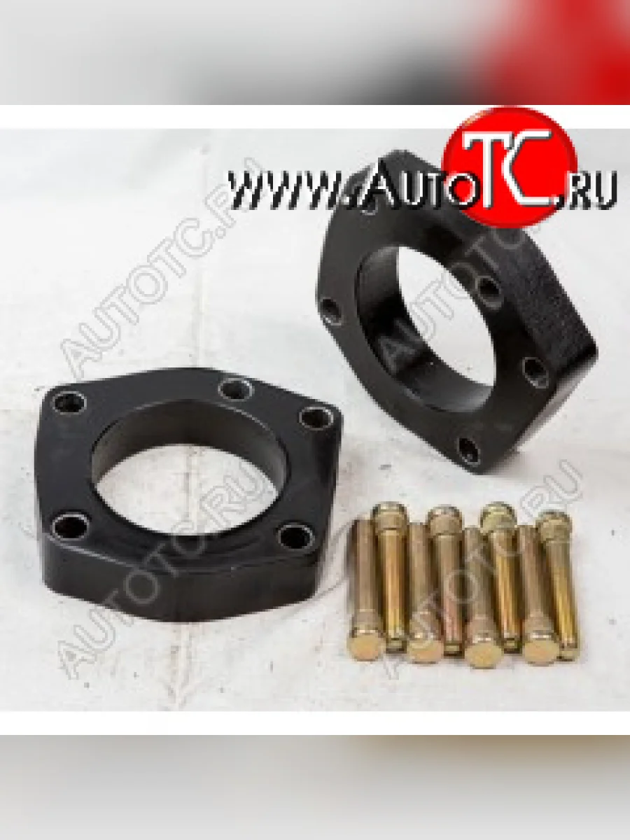 Передние проставки для увеличения клиренса (2 шт., крепеж) KLIRENSPLUS  Jeep  Commander, Grand Cherokee  WK (20 мм)  с доставкой в г. Керчь