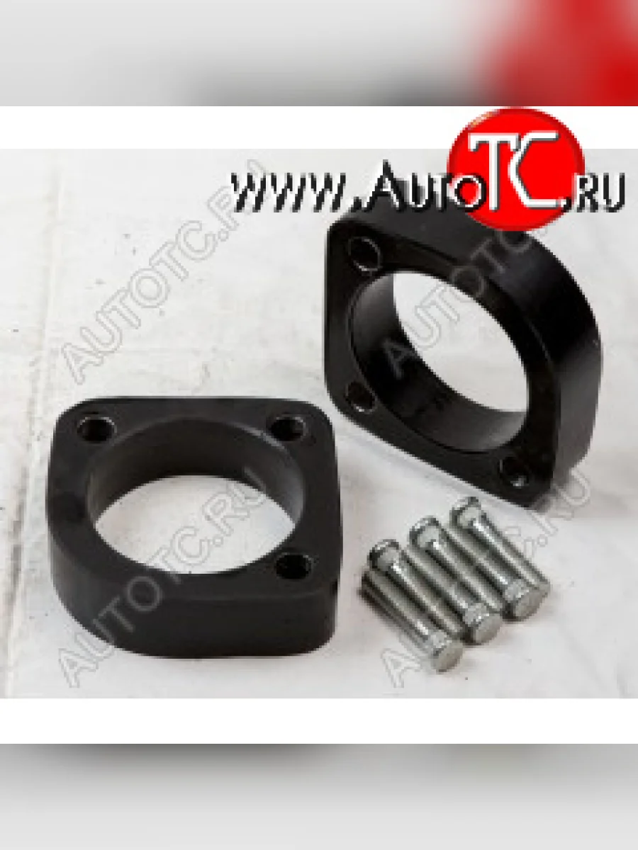 Передние проставки для увеличения клиренса (2 шт., крепеж, опора с 3-мя шпильками) KLIRENSPLUS Chery Indis S18 (2011-2016) (20 мм)  с доставкой в г. Керчь